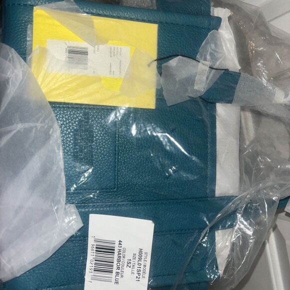 Marc Jacobs Small Leather Tote Bag  Harbor Blue - Picture 5 of 7